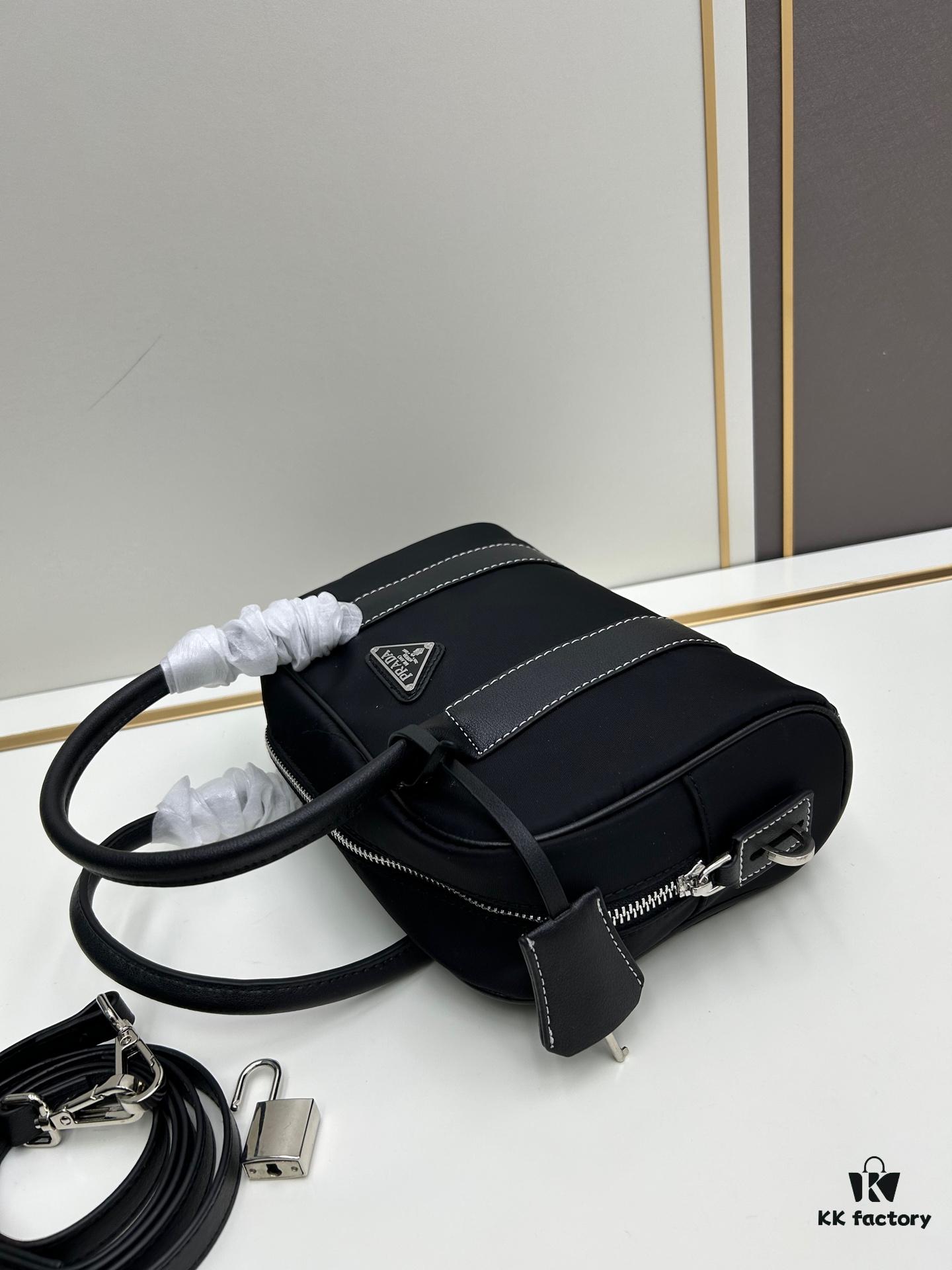 PRADA Black Vintage Boston Handbag ||| The Epitome of Elegance