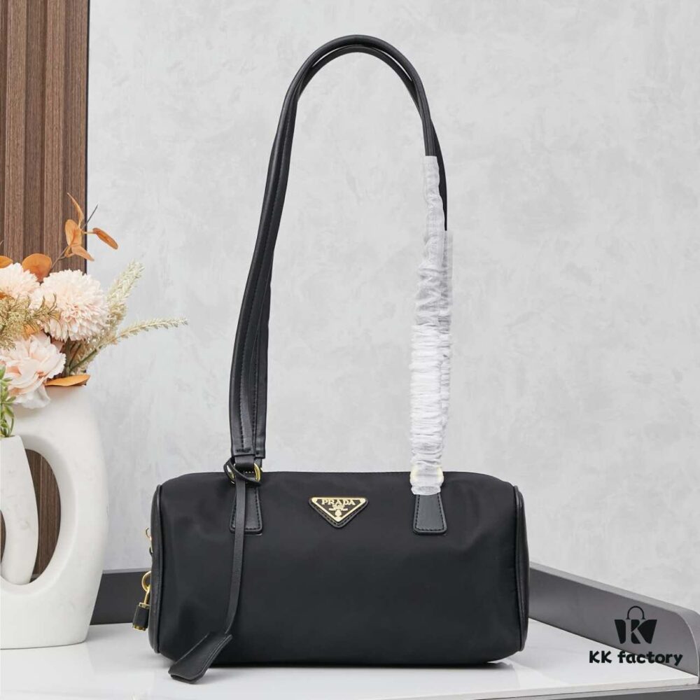 Prada Cabbage Collection Premium Set | Rose Gold Hardware Baguette Bag 🖤|||▓ PRADA Rose Gold Hardware Baguette Bag 🥖