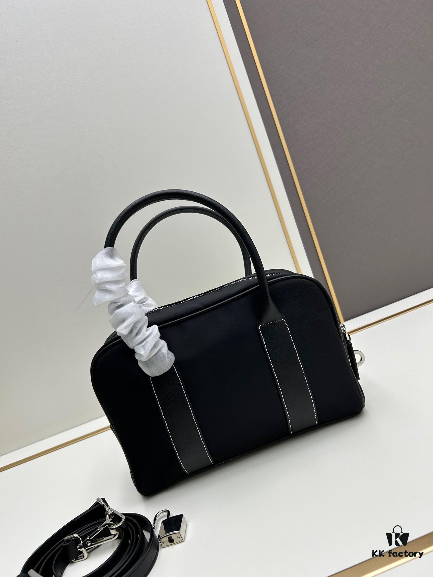 PRADA Black Vintage Boston Handbag ||| The Epitome of Elegance