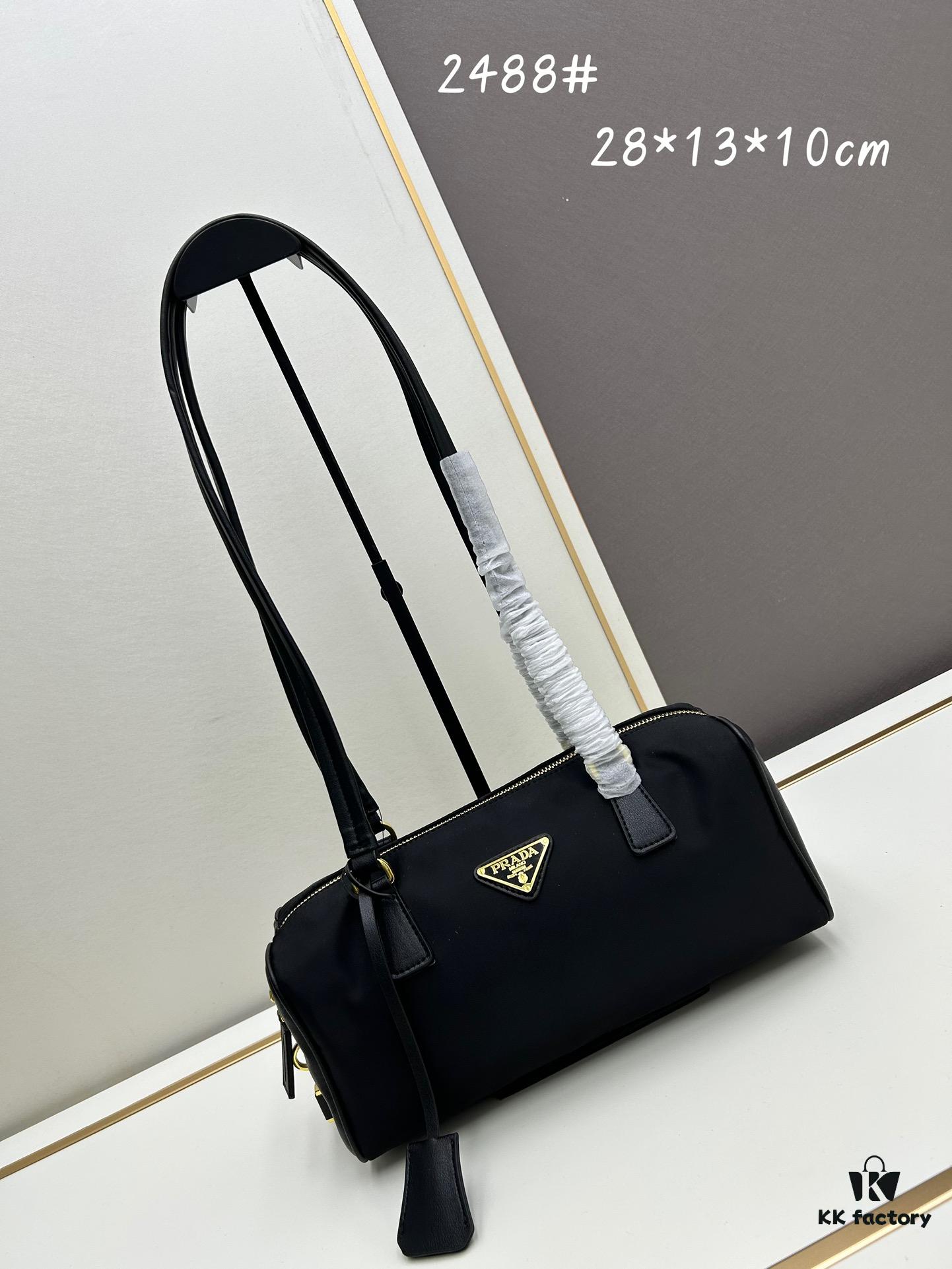 Prada Cabbage Collection Premium Set with Box | Rose Gold Hardware Baguette Bag 🖤|||▓ PRADA Rose Gold Hardware Baguette Bag 🥖