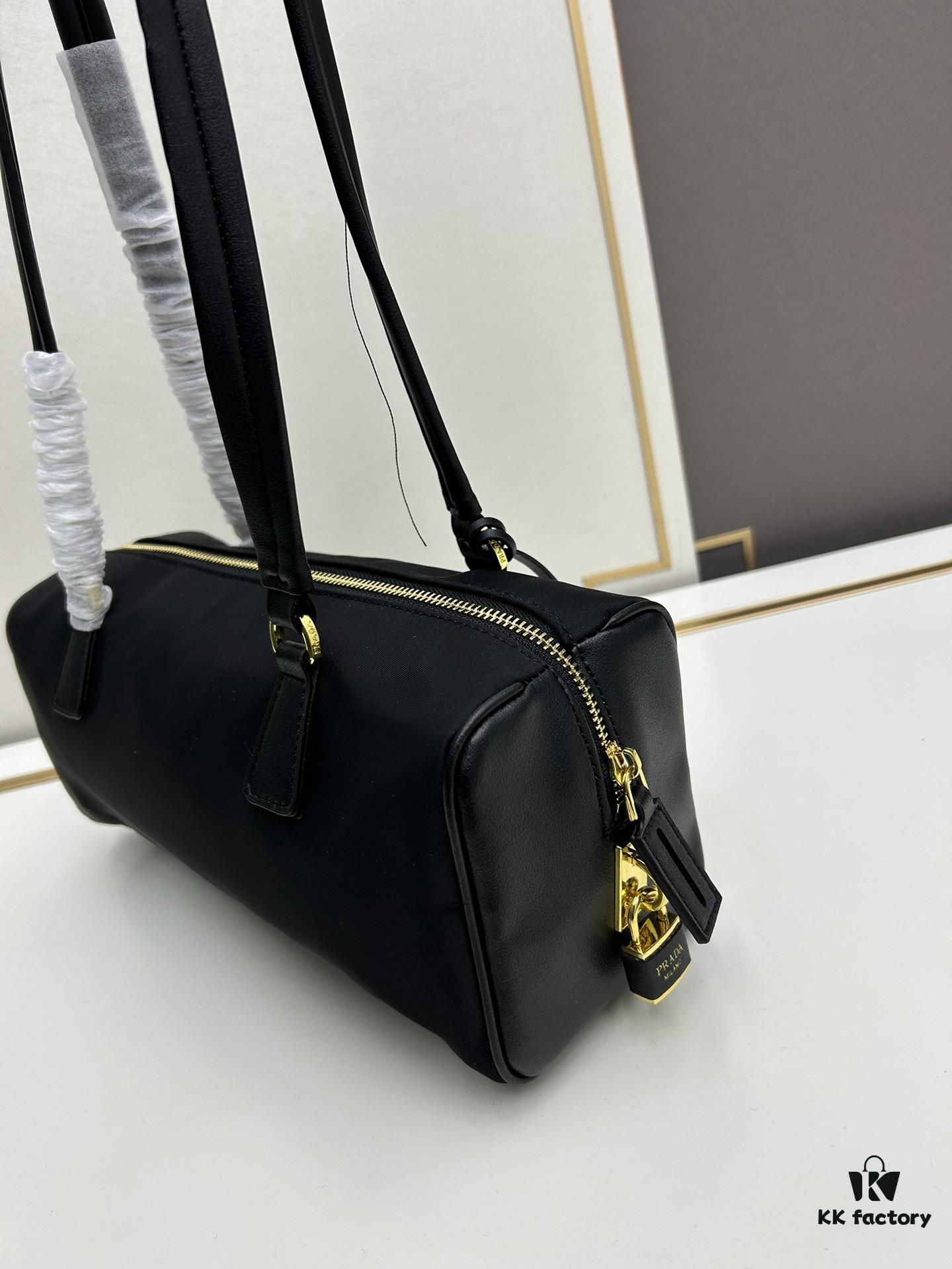 Prada Cabbage Collection Premium Set with Box | Rose Gold Hardware Baguette Bag 🖤|||▓ PRADA Rose Gold Hardware Baguette Bag 🥖