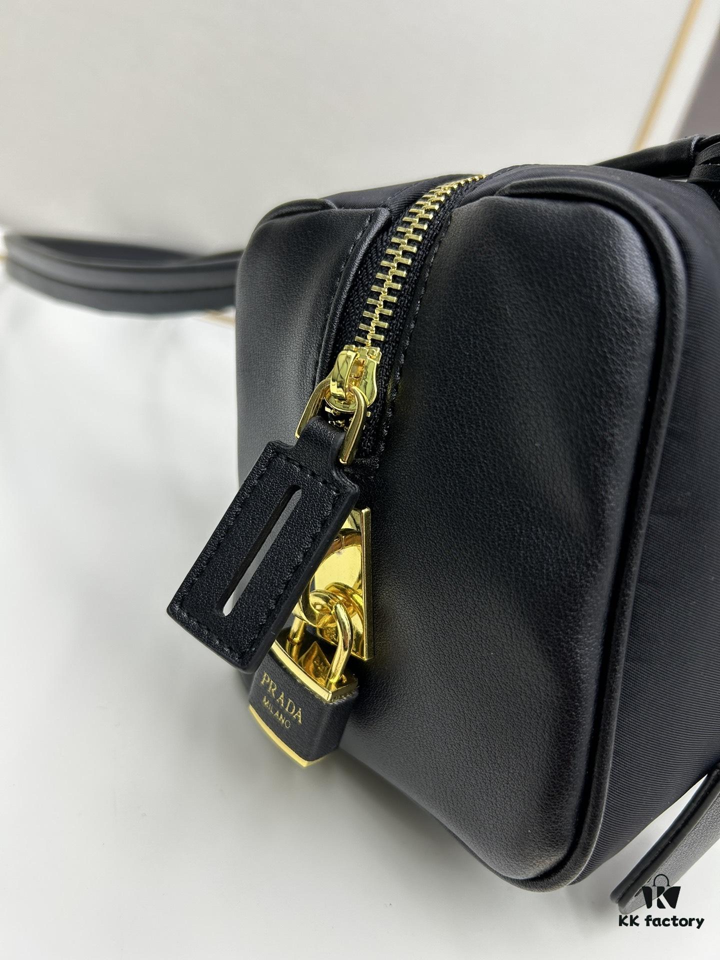 Prada Cabbage Collection Premium Set with Box | Rose Gold Hardware Baguette Bag 🖤|||▓ PRADA Rose Gold Hardware Baguette Bag 🥖