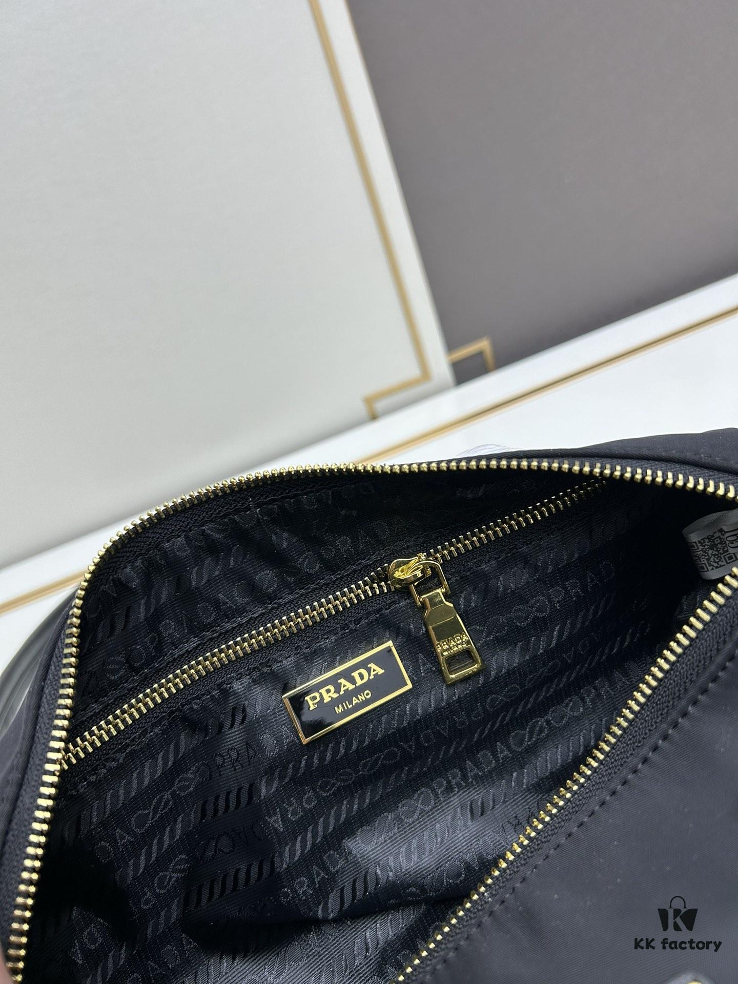 Prada Cabbage Collection Premium Set with Box | Rose Gold Hardware Baguette Bag 🖤|||▓ PRADA Rose Gold Hardware Baguette Bag 🥖