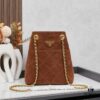 Vintage Prada Suede Crossbody Bag with Chain – A Timeless 'Baozi' Design