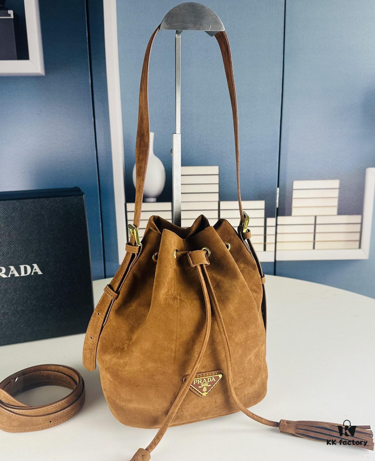 Prada New Suede Brown Collection with Box