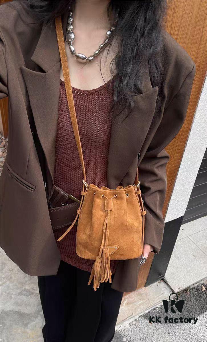 Prada New Suede Brown Collection with Box