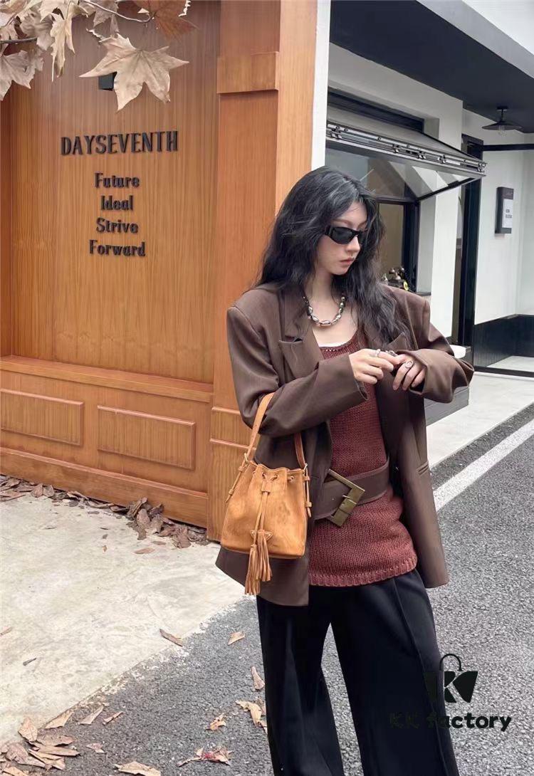 Prada New Suede Brown Collection with Box