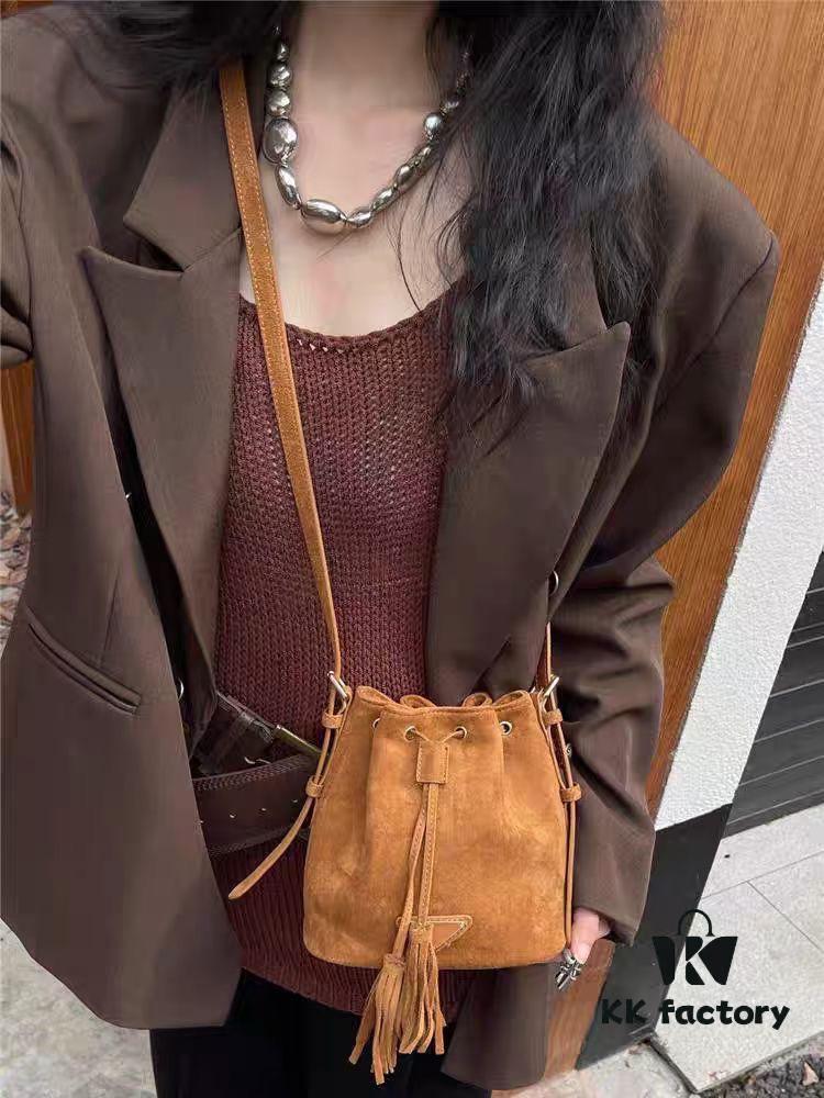 Prada New Suede Brown Collection with Box