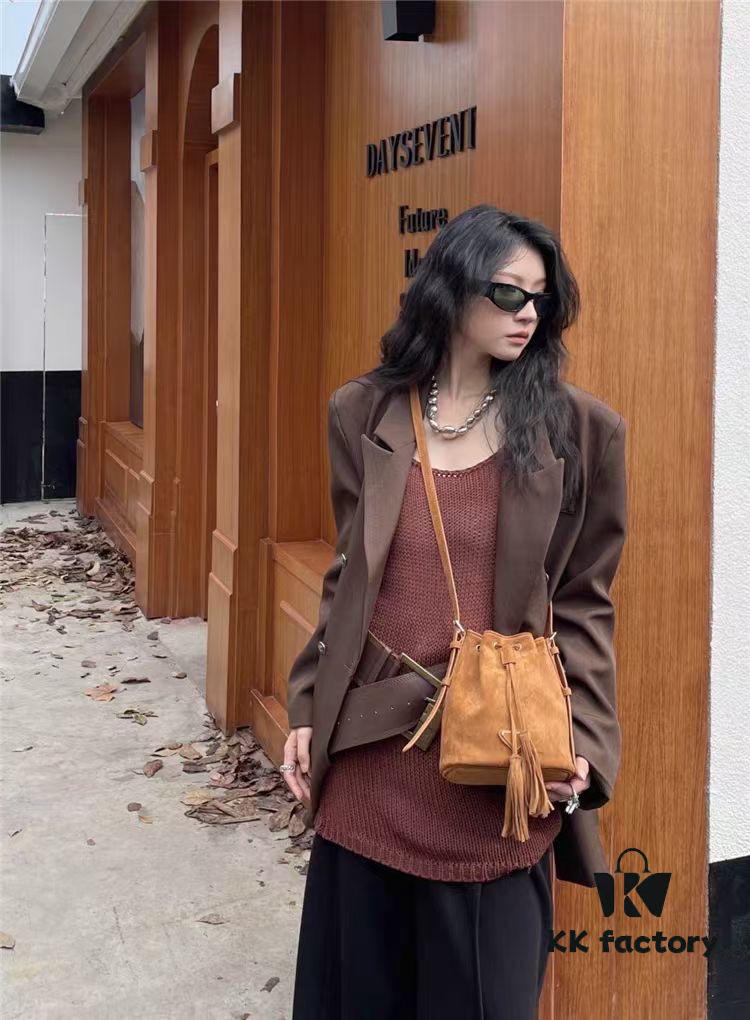 Prada New Suede Brown Collection with Box