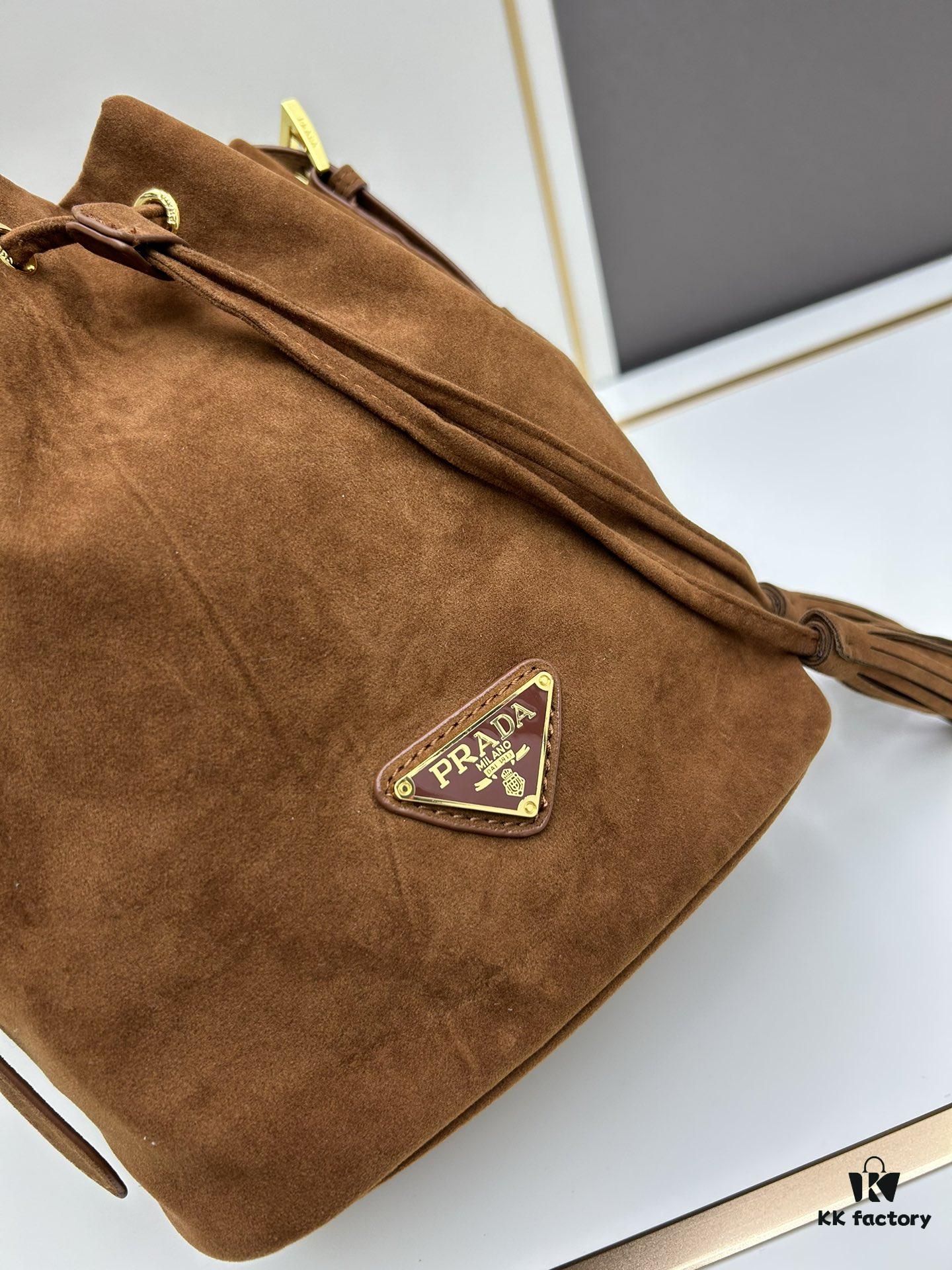 Prada New Suede Brown Collection with Box