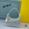 Prada 2021 New Sparkling Rhinestone Hobo Bag with Box