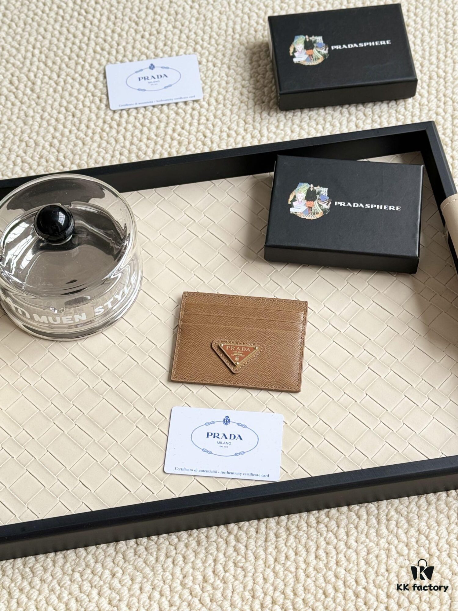 Prada Best-Selling Card Holder Unisex Small Wallet in Black 1MC025 Triangle Logo Series Nine Colors Available