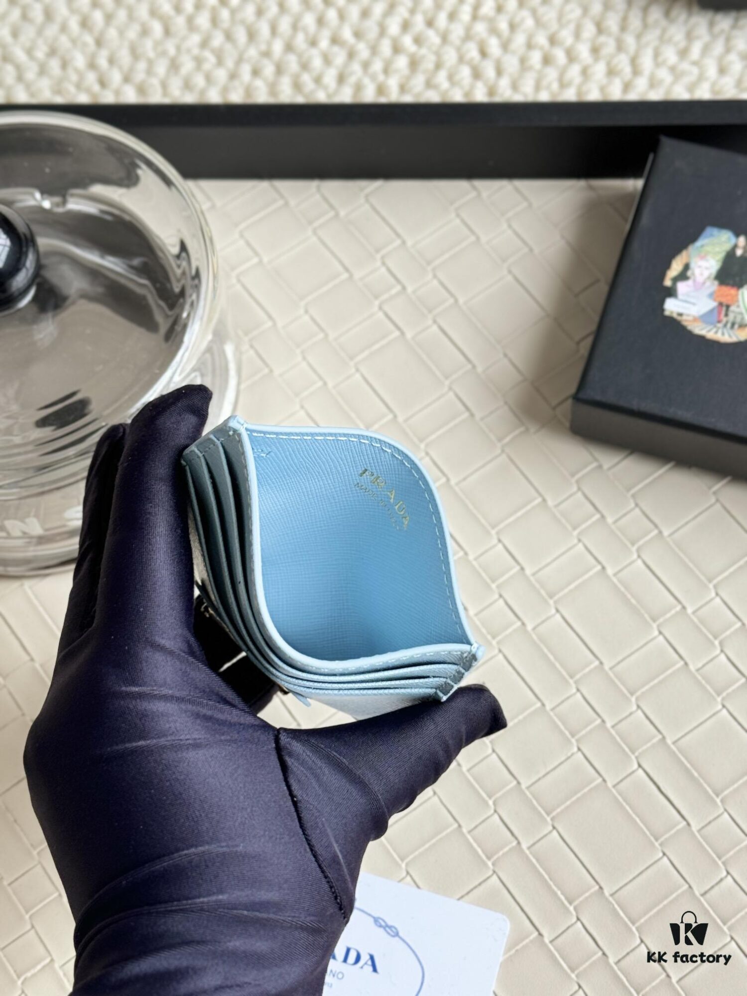 Prada Bestselling Card Holder Unisex Mini Card Case Black Model 1MC025 Triangle Logo Series Nine Colors Available