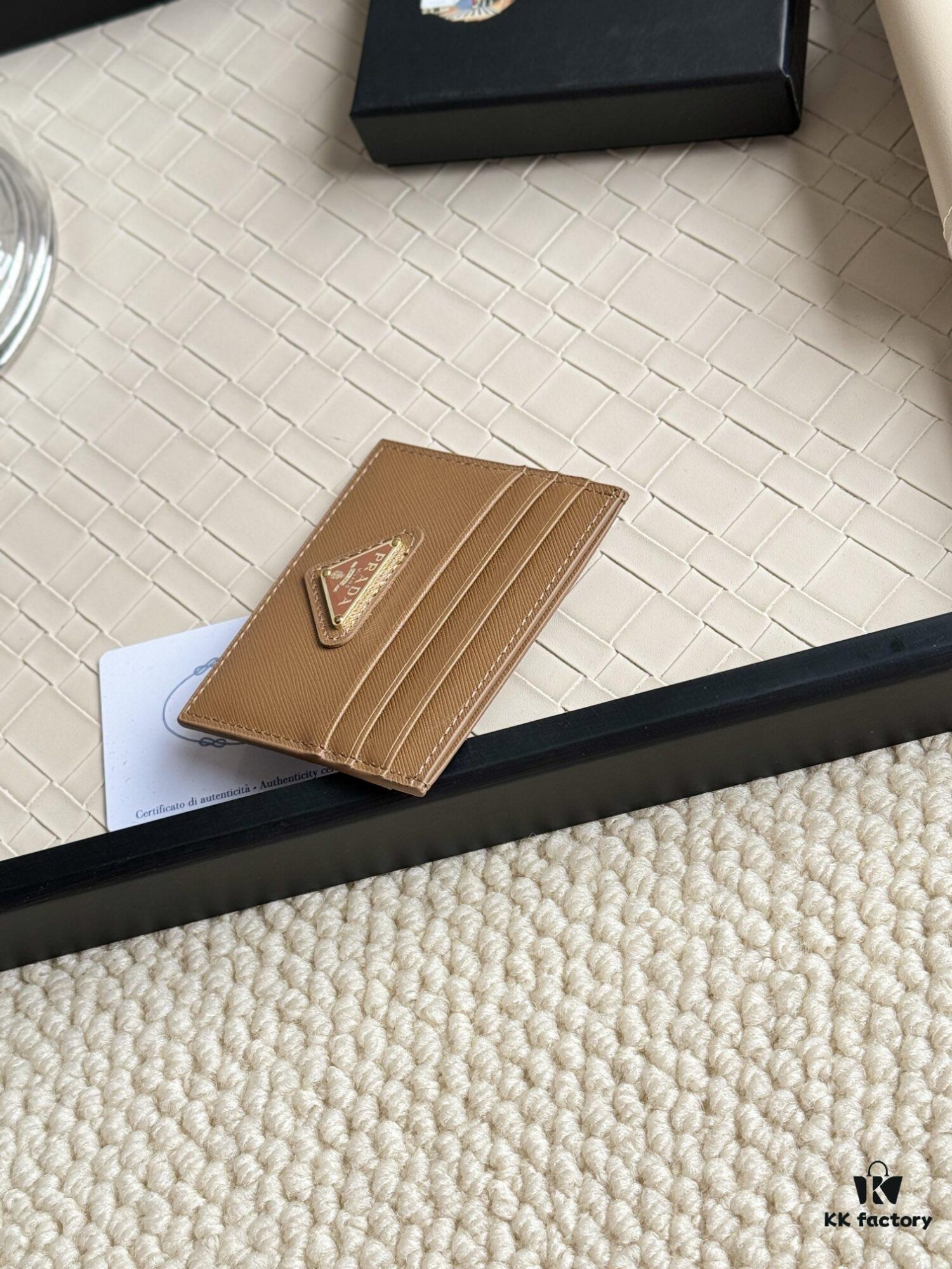 Prada Best-Selling Card Holder Unisex Small Wallet in Black 1MC025 Triangle Logo Series Nine Colors Available