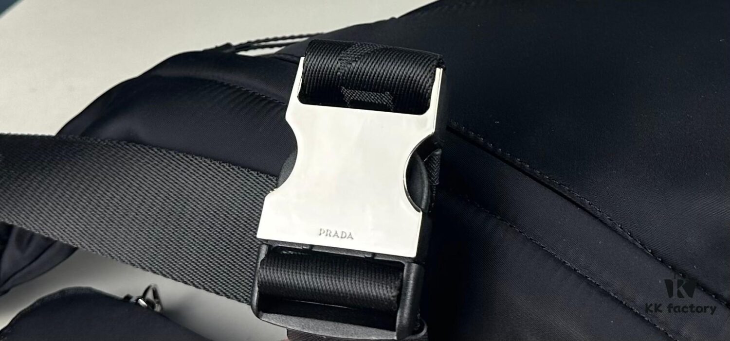 PRADA! 100% Authentic! Latest Model Chest Bag, Shoulder Bag! Imported Parachute Waterproof Fabric, Genuine Lamborghini Zipper, Pure Brushed Metal Hardware, Two Front Zippered Pockets, Lined with Imported Velvet Filling for a Soft, Elastic and Flexible Feel – Absolutely Amazing!