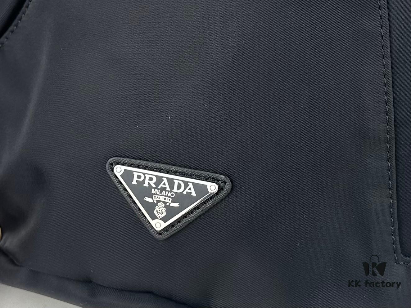 PRADA! 100% Authentic! Latest Model Chest Bag, Shoulder Bag! Imported Parachute Waterproof Fabric, Genuine Lamborghini Zipper, Pure Brushed Metal Hardware, Two Front Zippered Pockets, Lined with Imported Velvet Filling for a Soft, Elastic and Flexible Feel – Absolutely Amazing!