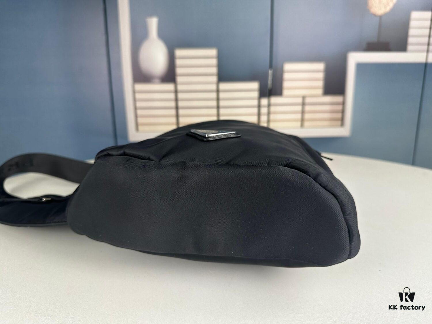 PRADA! 100% Authentic! Latest Model Chest Bag, Shoulder Bag! Imported Parachute Waterproof Fabric, Genuine Lamborghini Zipper, Pure Brushed Metal Hardware, Two Front Zippered Pockets, Lined with Imported Velvet Filling for a Soft, Elastic and Flexible Feel – Absolutely Amazing!