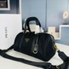 Prada Re-Edition 1978 Medium Size Recycled Nylon and Saffiano Leather Handbag with Box | Official Website Image! Store Display
