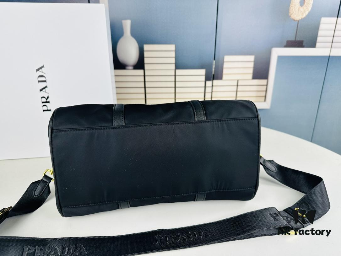 Prada Re-Edition 1978 Medium Size Recycled Nylon and Saffiano Leather Handbag with Box | Official Website Image! Store Display