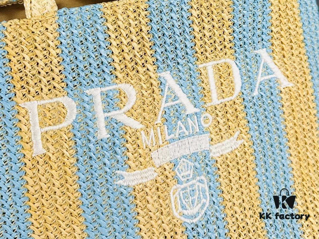Prada Beautiful Wicker Basket Bag – A Stylish Summer Essential with Woven and Leather Design