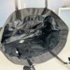 Prada Nylon Tote Bag, Black Lightweight Nylon Tote, Spacious 40L Size Fits Large Laptop