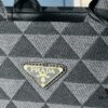 New Medium Prada Embroidered Fabric Tote Bag (with Long Strap)