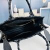 New Large Size Prada Embroidered Fabric Tote Bag (With Long Shoulder Strap)