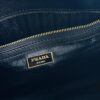 New Large Size Prada Embroidered Fabric Tote Bag (Medium Size) with Long Shoulder Strap