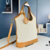 Large Size Prada New Linen Blend Tote Bag