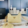 Small Size Prada Hobo Combo Raffia Woven Limited Edition Three-in-One Beach Bag with Box