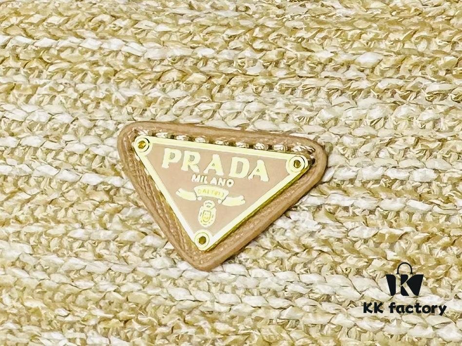 Large Size Prada Hobo Combo Raffia Woven Limited Edition Three-in-One Beach Bag with Box