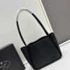 Prada Mini Tote with Box, 2024 New Arrival, Known as the 'Little Vegetable Basket', Made of Calf Leather with Triangle Logo, Exceptionally Minimalist and Versatile