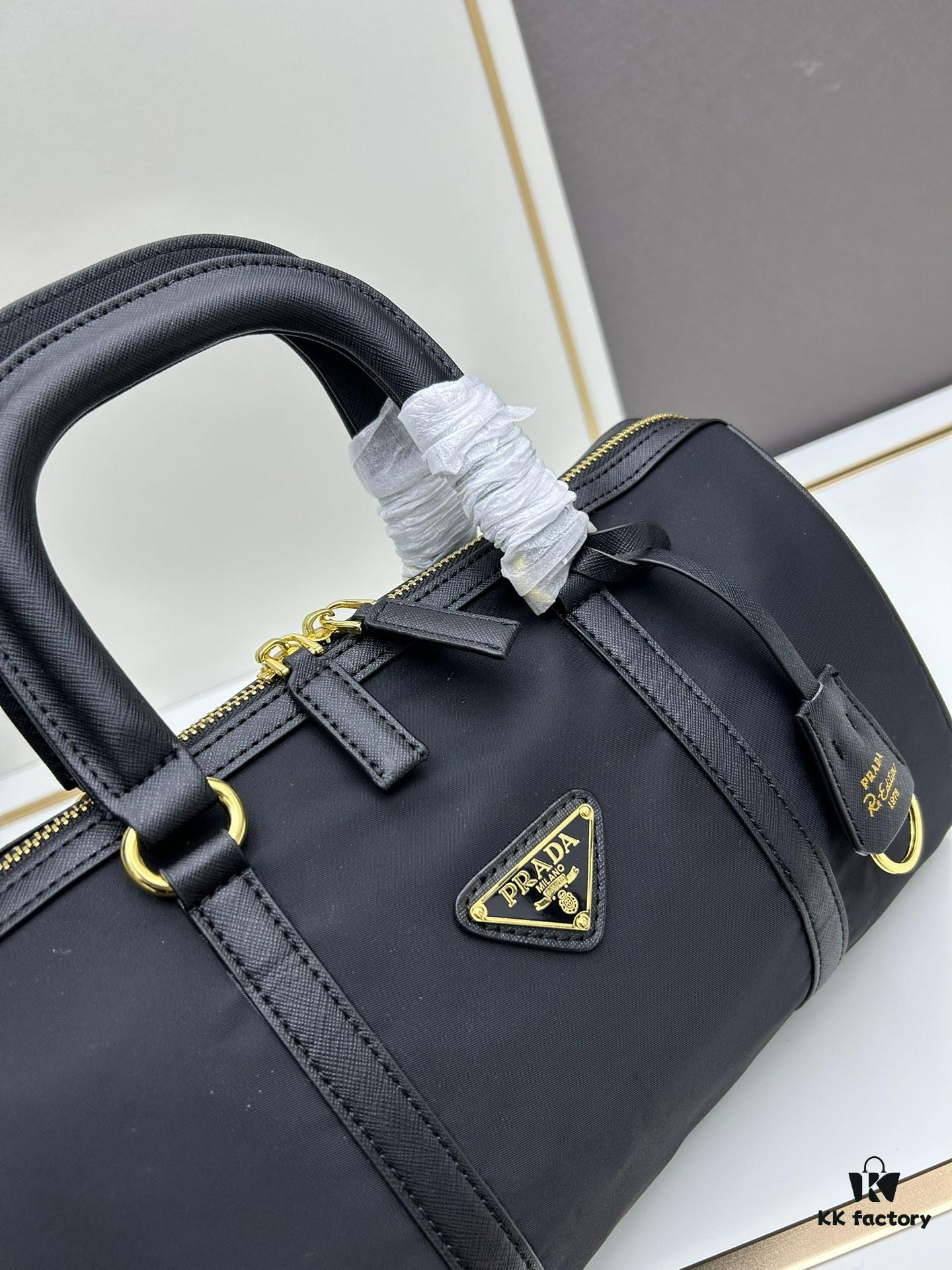 Prada Re-Edition 1978 Medium Size Recycled Nylon and Saffiano Leather Handbag with Box ||| Official Website Image! Store Display