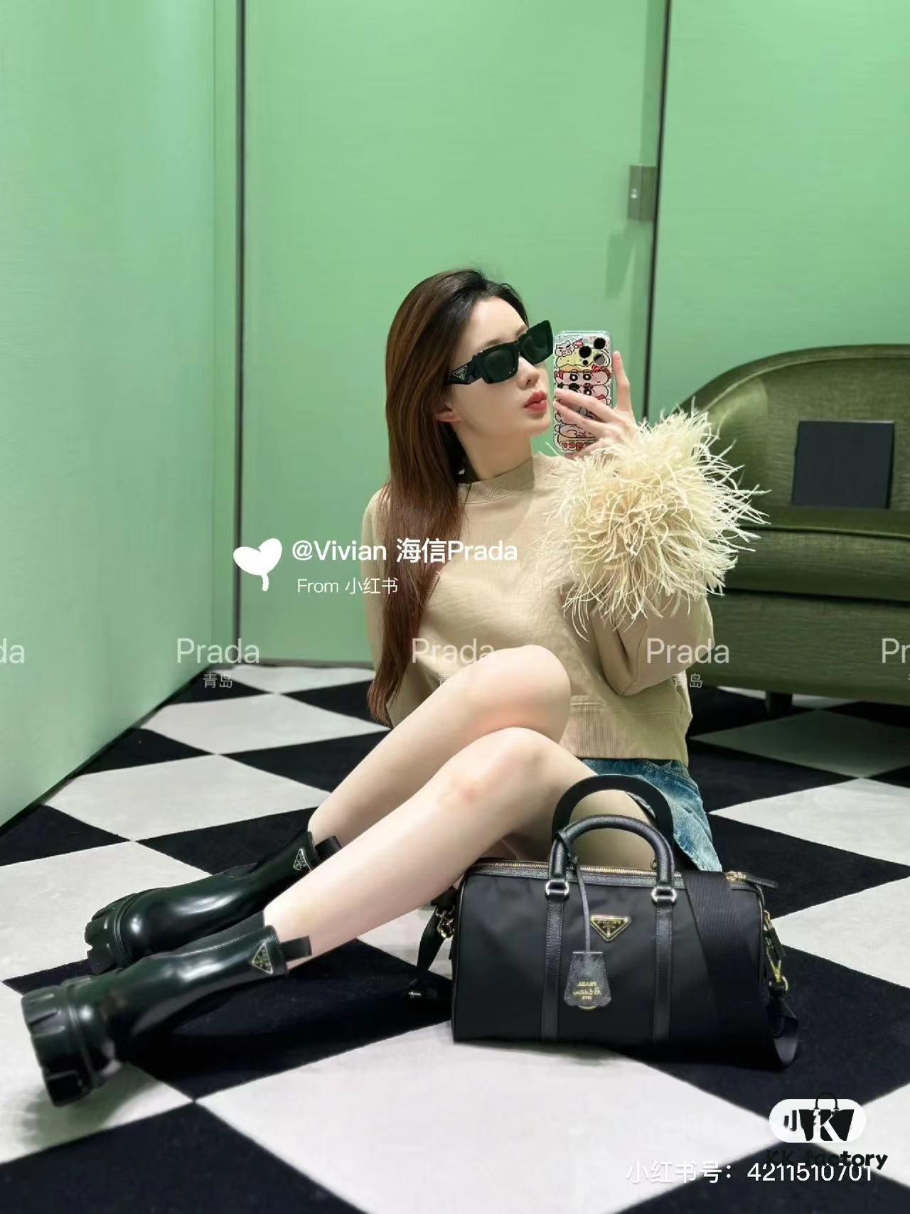 Prada Re-Edition 1978 Medium Recycled Nylon and Saffiano Leather Handbag | Crossbody & Shoulder Bag | Unisex