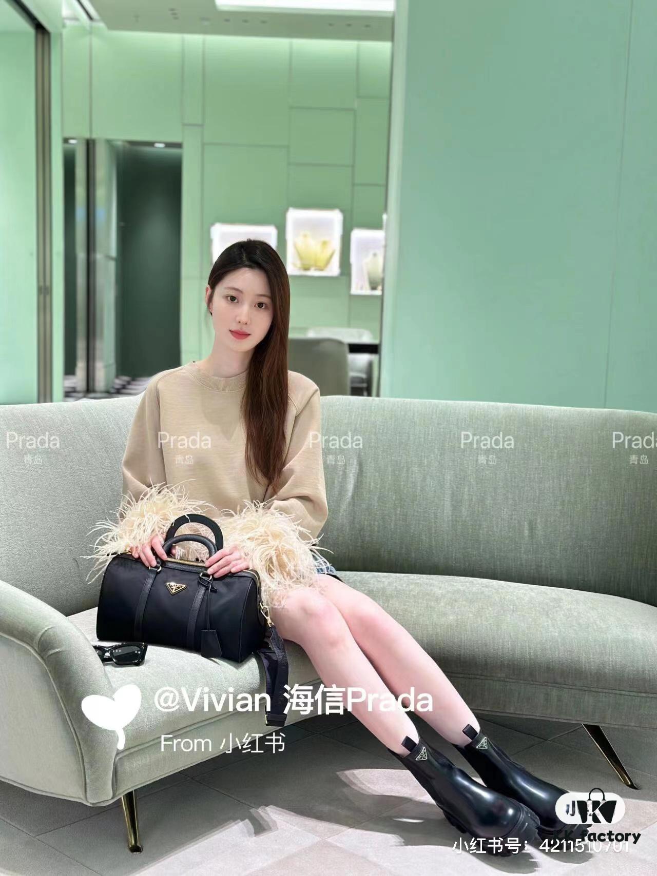 Prada Re-Edition 1978 Medium Recycled Nylon and Saffiano Leather Handbag | Crossbody & Shoulder Bag | Unisex