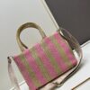 Prada Beautiful Wicker Basket Bag, Embrace the Summer with the Prada Raffia and Leather Tote