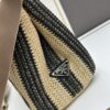 Prada Beautiful Wicker Basket Bag, Embrace the Summer with the Prada Raffia and Leather Tote