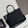 New Large Size Prada Embroidered Fabric Tote Bag (with Long Strap)