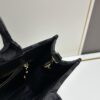 New Large Size Prada Embroidered Fabric Tote Bag (with Long Strap)