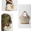 Large Size Prada New Linen Blend Tote Bag