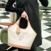 Large Size Prada New Linen Blend Tote Bag