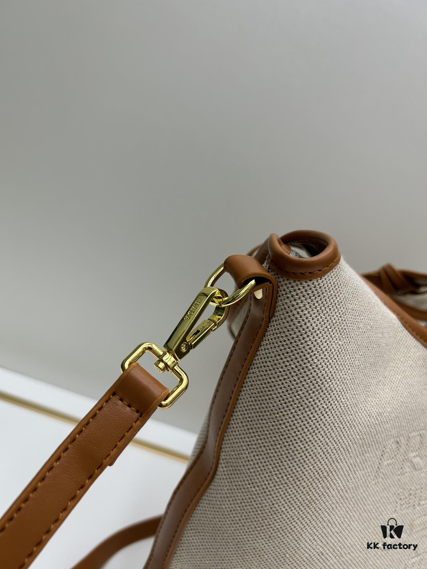 Large Size Prada New Linen Blend Tote Bag