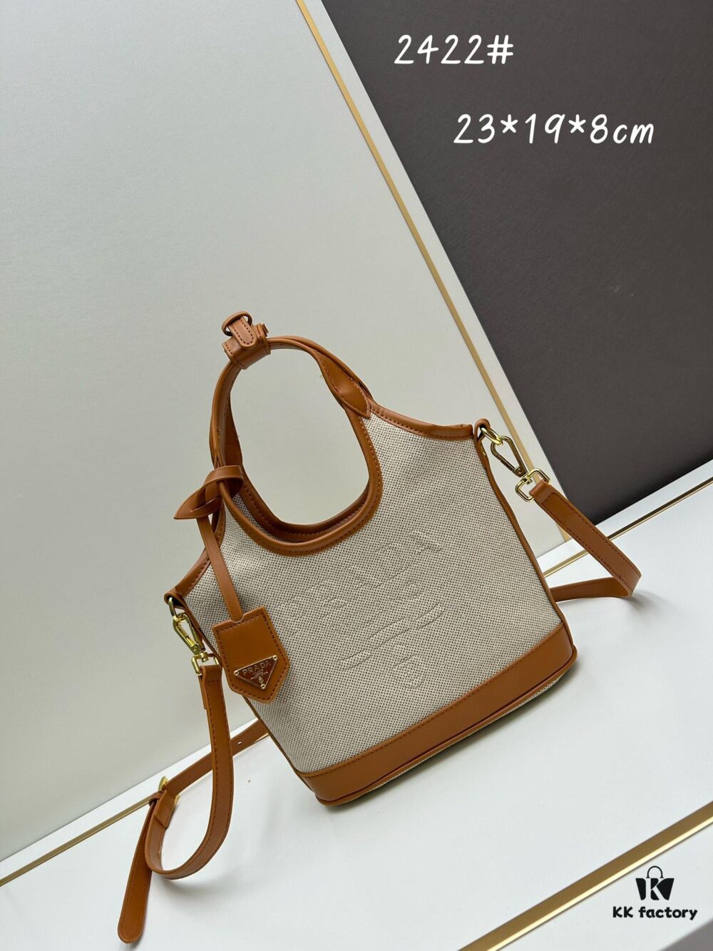 Small Prada New Linen Tote Bag