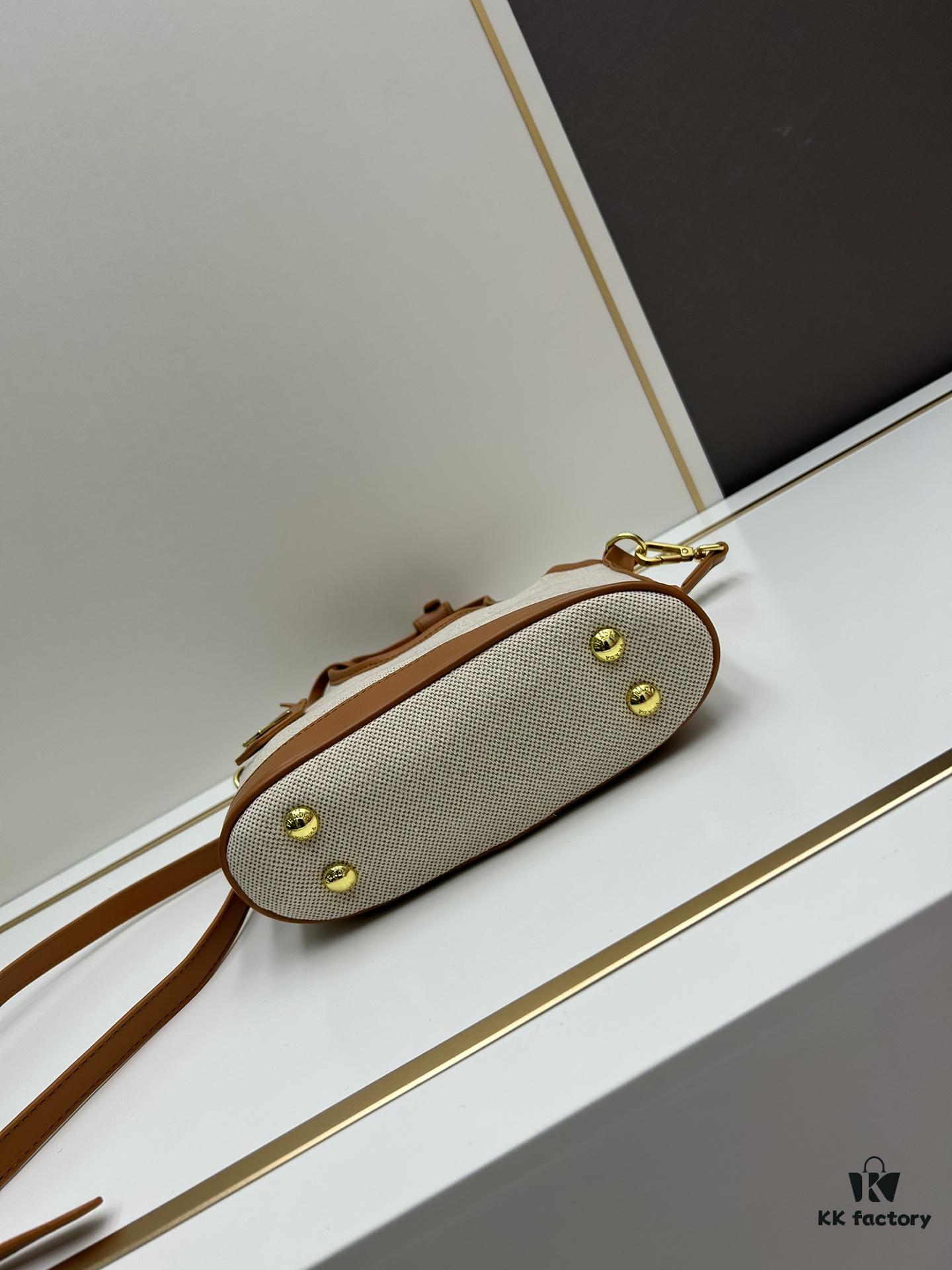 Small Prada New Linen Tote Bag