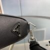 Prada 21K Tri-Fold Cross Texture Triangle Bag with Box