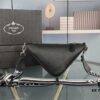 Prada 21K Tri-Fold Cross Texture Triangle Bag with Box