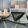 Prada 21K Tri-Fold Triangle Bag with Box, Plain Weave