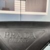 Prada 21K Tri-Fold Triangle Bag with Box, Plain Weave