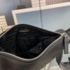 Prada 21K Tri-Fold Triangle Bag with Box, Plain Weave