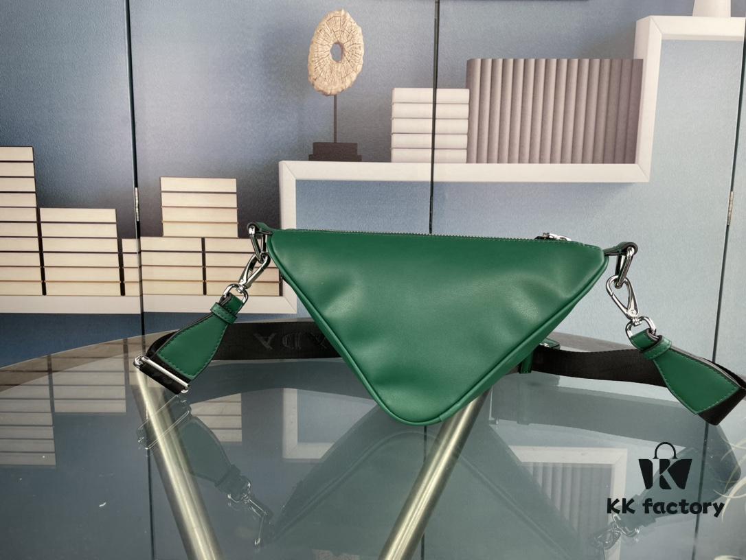 New Plain Weave Prada 21K Triple-in-One Triangle Bag